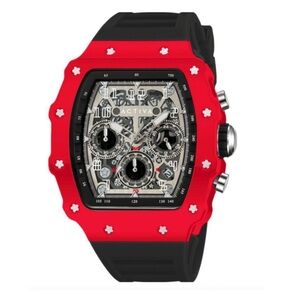 Activa Red Sport Watch with Black Strap